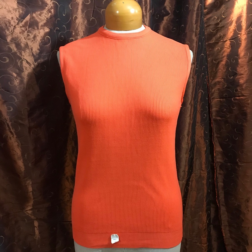 Vintage Exmoor shirt back zipper sleeveless